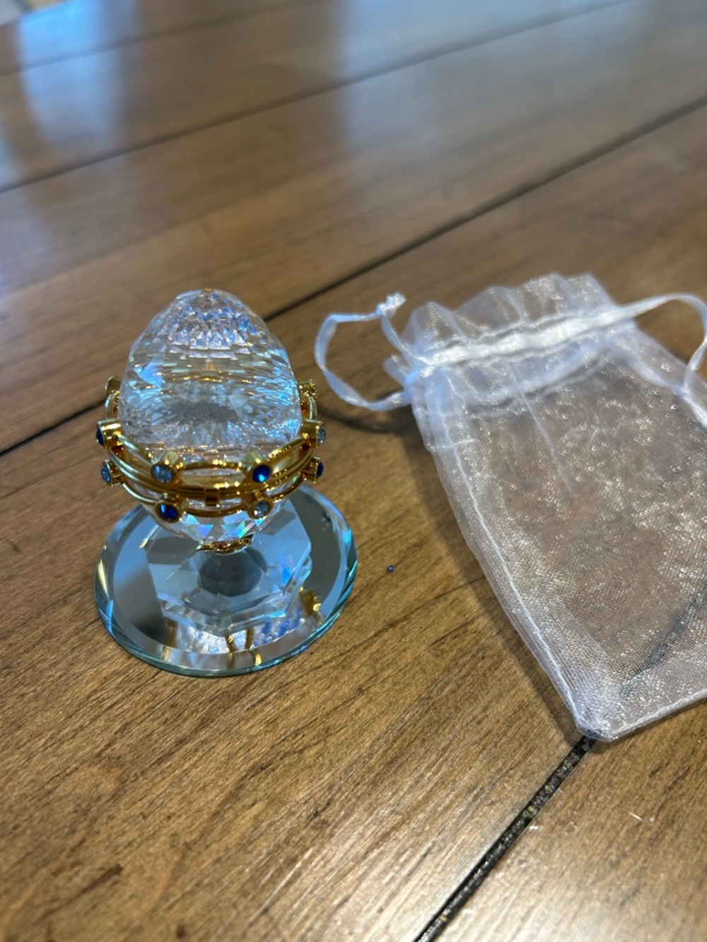 “Retired” Swarovski Crystal Secrets Egg with magnetic stand & Swarovski Crystals